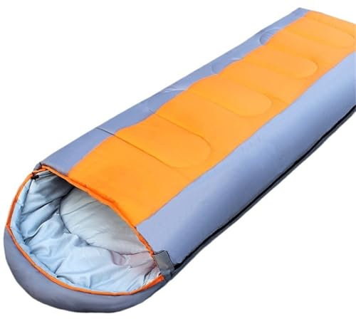 Frühling Sommer Herbst Erwachsene Baumwolle Umschlag Outdoor Camping Reise Auto Hotel Büro Mittagspause Indoor Zelt Schlafsack für Erwachsene,Outdoor Camping(Orange)