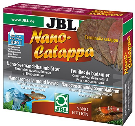 JBL Nano-Catappa 25199 Seemandelbaumblätter für kleine Süßwasser Aquarien, 10 Stück