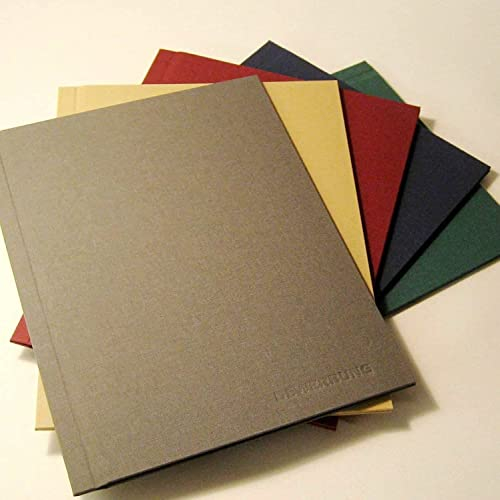 Excelsior Premium Bewerbungsmappe - Edelgrau - aus meisterlicher Buchbinderhand. Mit Prägung Bewerbung | ECHTE PREMIUM QUALITÄT! Handgefertigt vom Meister-Buchbinder in Deutschland