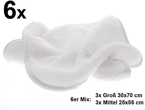 Kosmetik Kompressentuch, flauschige Mikrofaser für Kosmetikstudio, Kosmetikbehandlungen, Kosmetex Kosmetiktuch, Mix 6 Stück