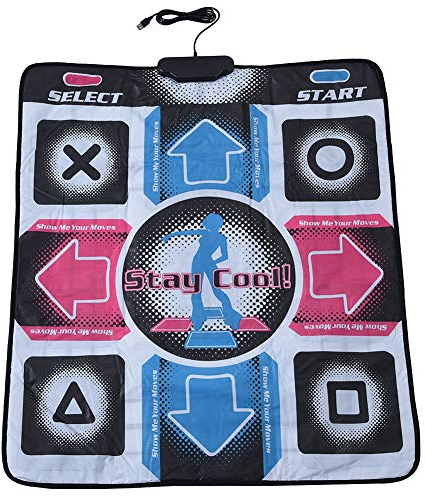 Lazmin USB Tanzmatte, elektronisches Musical Playmat Spielzeug PC USB-Tanzmatte, gepolsterte Matte für EIN Gefühl