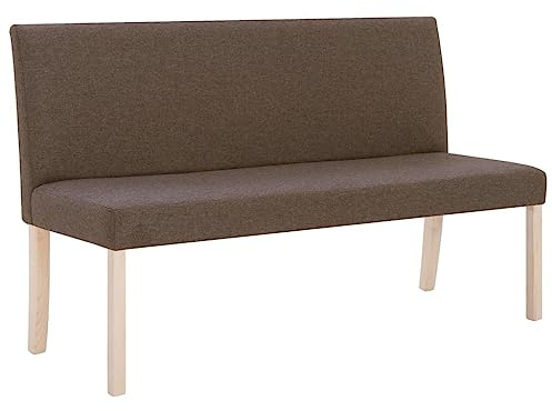 vidaXL Sitzbank 139,5 cm Braun Polyester