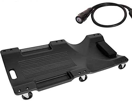 ARCH 40Inch Auto-Werkstatthocker, Kunststoff-Rollbrett Werkstattr, Niedrigprofil Creeper Mit Weicher Kopfstütze, Tragbarer Griff Und Flexibler Universal-Läufer, Auto-Auto-Reparatur-Wartungswerkzeug