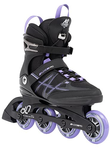 K2 Skates dam Inline Skates Alexis 80 PRO, svart – lavenendar, 30G0213.1.1.065