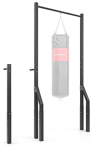 Marbo Sport Sprossenwand mit Klimmzugstange, Boxsackhalterung und Dip-Stangen, OUTDOOR, stabile Konstruktion pulverbeschichtet, Tragfähigkeit bis 110kg, massive Metallprofile, | Made in EU