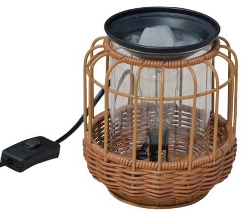 ABB4US | Lampade da Comodino e Scalda Candele di Cera | Diffusore di Oli Essenziali con Luce | Decorazione Profumata per la Casa | Include un Pacchetto di Cere Profumate