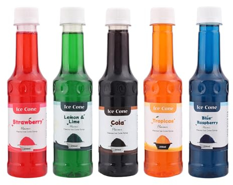Sciroppo (250 ml, Strawberry, cola, Blue raspberry, lemon & lime, Tropical)
