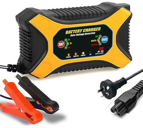 batterieladegerät 12V 12A Auto batterien ladegerät mit Temperaturkompensation für Auto Motorrad, AGM, Gel, SLA usw