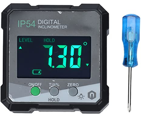 Pilipane Elektro-,Magnetischer Digitaler Winkelmesser – Digitaler Winkelmesser Und Nivelliergerät – Misst 4 X 90°-Gradbereiche – Unverzichtbare Holzbearbeitungs-, Klempner- Und Tischlerwerkzeuge