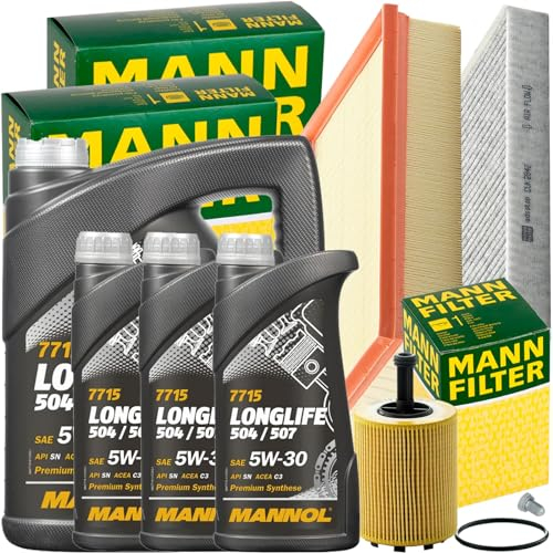 Inspektionspaket + 1x5 + 3x1L 504 5W30 Öl passend für T5 Bus 1.9 + 2.5TDI
