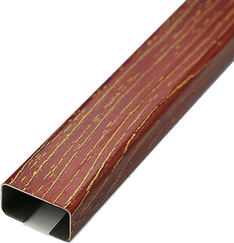 RAKKYO Cubiertas de Cable de Grano de Madera for Suelo de Madera/Pared Antigua, Protector de Cable de computadora de araña de Metal Grueso Grande, 1m(39) de Largo (Color : Gold, Size : 0.96X0.48 in