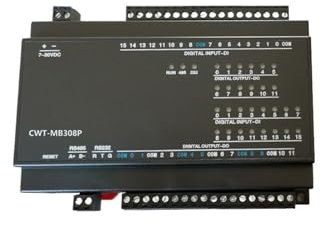 YUANFAHHH Adaptador Serial a Ethernet Controlador CWT-MB308P 8AI+4AO+16DI+6DO RS485 RS232 Ethernet Modbus Rtu TCP (Color : L-V-485)