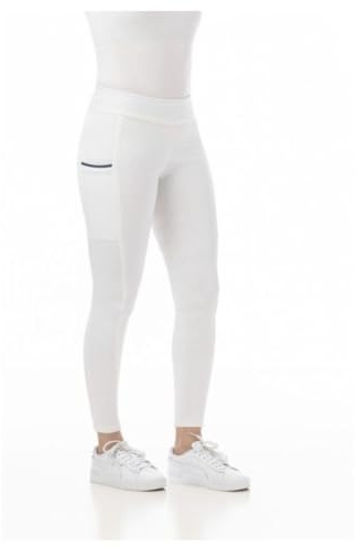 Riding World - Leggings de equitación Agadir para mujer y niña | Leggings para equitación | Pantalones de equitación con ribete completo de silicona y cintura ancha | Pantalones de equitación con 2
