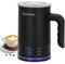 Panana Electric Milk Frother Steamed, 4 in 1 Automatic Frother and Milk Steamer, Hot & Cold Milk Warmer, 430ml, Temperature Control Auto Shut-Off, for Coffee, Latte, Cappuccino, Chocolate Milk (Black)