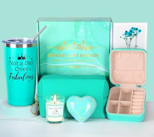 Geschenke für Frauen Geburtstagsgeschenk für Frauen Freundin, Duftkerzen Geschenkset & Tasse Schmuckkästchen Klein Geschenkbox Geburtstag für Frau Mama Schwester Weihnachten Valentinstag