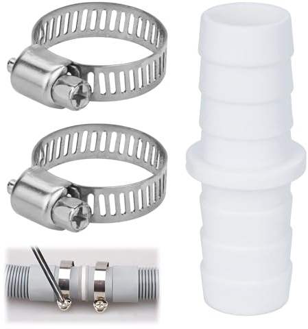 BRITECO Washing Machine Waste Pipe Connector - 110810 Leak-Proof Hose to Hose Joiner for Efficient Water Waste Management in Kitchens, Bathrooms, and More