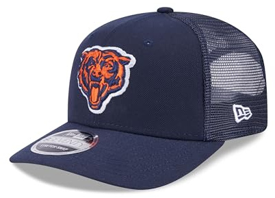 New Era 9Seventy Stretch Snap Trucker Cap NFL Teamlogo Retro Design Mesh Snapback hatt amerikansk fotboll en storlek, Chicago Bears#37958, one size
