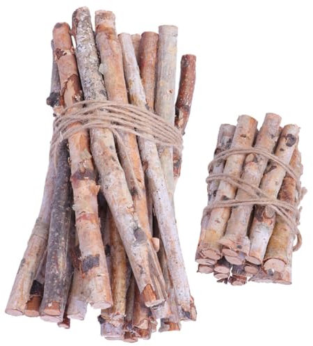YOSADIER 40stücke Dekorative Birkenholzstäbe Natürliche Getrocknete Zweige Für Rustikale Diy Tischdeko Weihnachten Wohnraumschmuck Bastelzweige Für Vasen Und Wohnaccessoires