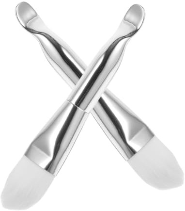 TOGEVAL 2pezzi Pennelli Per Con Cucchiaio Applicatore Per Maschere e Strumento Di Bellezza Per Donne Soft Brush Per Applicazione Uniforme e Pulita