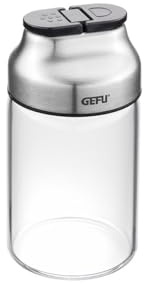 GEFU KIPPO Gewürzstreuer 120 ml - Kräuterstreuer aus Borosilikatglas
