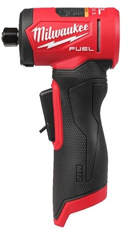 Milwaukee M12FDGA2-0 12v Fuel Angled Die Grinder with Variable Speed Naked, Alloy Steel, Red