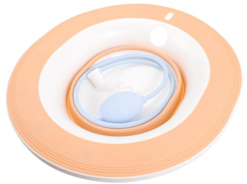 TOYANDONA Sitzbadewanne Faltbar aus Robustem Material mit Abtropffläche und Aufhängedesign Ergonomisch für Toiletten Sitzbad für Hämorrhoidenbehandlung und Dammpflege bei Schwangeren
