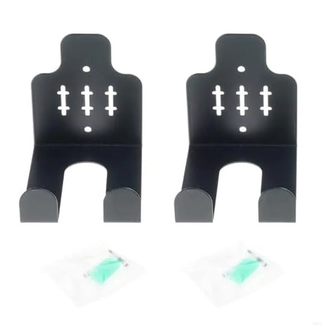 2 Stück robuste Hantelablagen aus Stahl, einfache Wandmontage, for 33-mm-Hantelstangen Für Heim