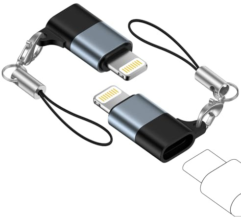 2 Pack USB C to Lightning Adapter, USB C Female to Lightning Male Adaptor for iPhone 14/13/12/11/Pro Max, Type C to iPhone Adapter Support PD 10W Fast Charging/Data Sync,Not for Audio/Headphone/OTG