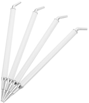 KICHOUSE 4 St Dual Head Nail Dot Pen med Självhäftande Spets Hållbar och Enkel att Använda för Nagelkonst och Diy-dekoration för Rhinestone-plockning Extra
