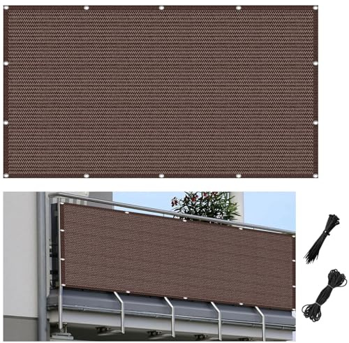 Halvtransparent trädgårdskong 60 x 980 cm enkel installation med säkra band idealiska för utomhusutrymmen och uteplatser och snygg staketlösning