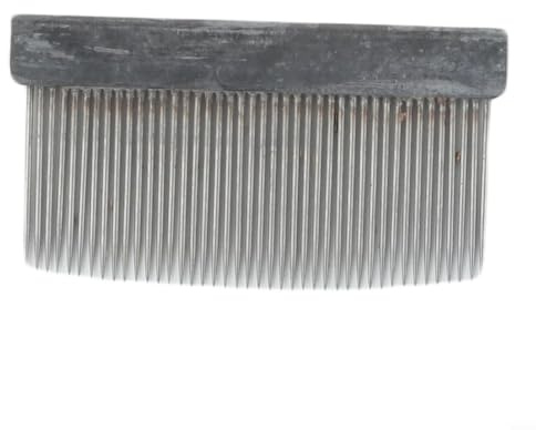 Båghårkam av järn för violin och cello, silvermetallkam för rengöring och reda ut hästhår, ergonomisk design med för handtag för musiker, lätta tillbehör 55 cm längd (comb)