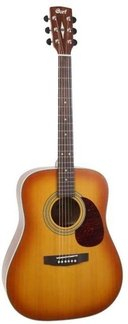Cort Earth 70 LVBS Western Guitar Solid Spruce Top Acoustic Guitar