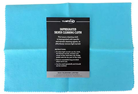 Nushine Silver Cleaning Cloth - Chiffon nettoyant imprégné spécial Argent (44 x 31.5cm)