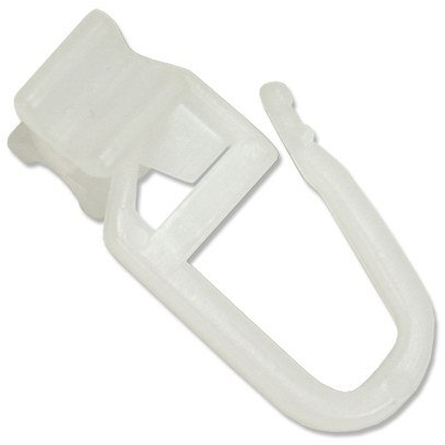 Interdeco Faltengleiter/X-Gleiter für Gardinenschienen/Innenlaufstangen (400 Stück)