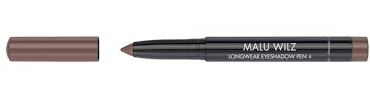 Malu Wilz Longwear Eyeshadow Pen Nr.4 Shimmering Grey Fog - Wasserfester Lidschatten Stift mit schimmerndem Finish, Hochpigmentiert, cremig-zarte Textur