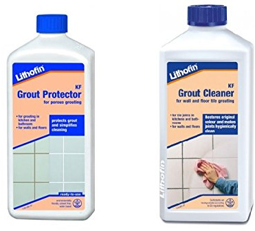 Lithofin Grout Cleaner 500ml and Lithofin Grout Protector 500ml