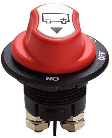 Qiorange Auto Batterie Trennschalter Hauptschalter 100A ON-Off-Out Einbau Stromschalter für Motorrad LKW KFZ Boot 12V 24V bis 32V (Type M 1 Stück)
