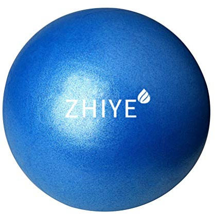 Zhiye Mini Pilates Ball Yoga Small Gymnastikball Core Fitness Bender, Yoga, Stabilität, Barre, Training Physiotherapie Anti-Rutsch-Ball Gym Home blau