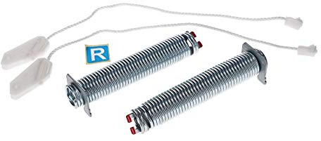 DL-pro Ressort de charnière de porte, compatible avec Bosch, Siemens, Neff, Constructa, Balay, Viva, comme 754873 00754873, ressorts roses avec câble de traction, pour lave-vaisselle…