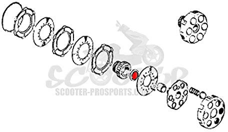 Anlaufscheibe Kupplung Vespa 125 - Cosa 125-200 - GL - PX 80-125 - 200 - Rally - Sprint - Super - TS