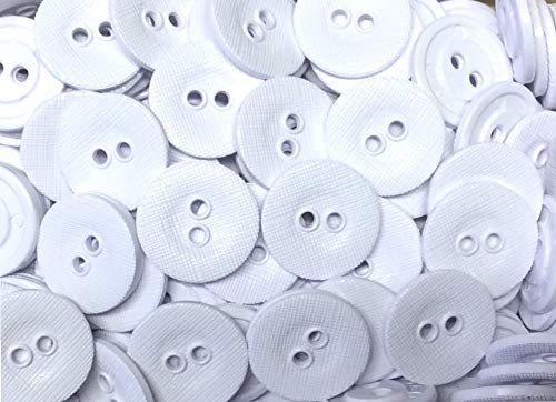 24 Wäscheknöpfe koch-und mangelfest weiß 16 mm