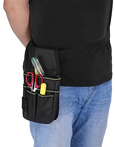 Tool Belt Pouch Apron,600D Oxford Cloth Tool Pocket Pouch Belt,11.0x6.3in Toolbelt Tool,Tool Holder Work Waist Work for Electricians