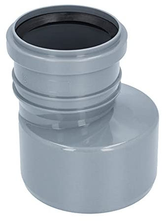 HT Übergangsrohr Ø DN 110/50 mm Grau | PP Lang Reduzierung Muffe HT Reduktion Rohrreduzierung Reduzierstück | Kanalrohrsystem Abwasserrohr Heißwasser/Chemische Beständigkeit | Abwasser Installation