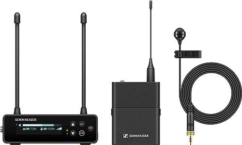 Sennheiser EW-DP ME4 SET (Q1-6) Tragbares digitales UHF-Drahtlosmikrofonsystem mit ME4-Ansteckmikrofon mit Nierencharakteristik - Schwarz (700020)