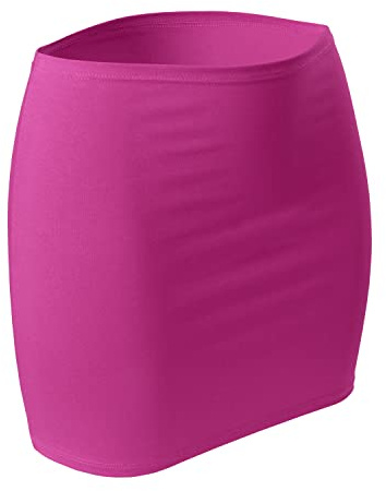 CFLEX Damen Variotube-Nierenwärmer, Shirtverlängerung, Minirock aus Baumwolle - Fuchsia XS-S