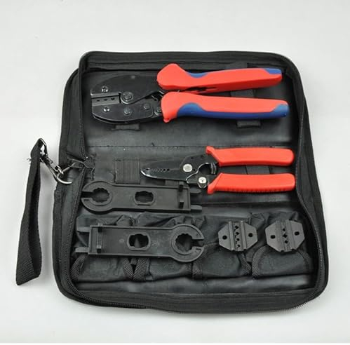 LS-K2546B Crimpzange und Abisolierzange Set MC4 MC3 Crimpzange Verwendung für Solar PV-Kabel verpackt in Stoffbeutel