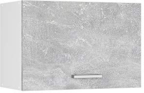 Vicco Hängeschrank R-Line, Beton, 60 cm | mit Lifttür, zur Aufbewahrung von Haushaltsutensilien und Alltagsgegenständen