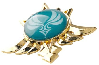 1 broche en métal Genshin Impact avec 7 éléments, Métal