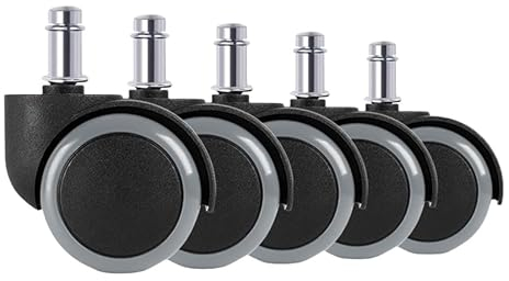 5PCS Universal Mute Caster 50KG Rad 2 Ersatz Bürostuhl Drehrollen 360 Grad Räder Möbel Hardware(Gray)