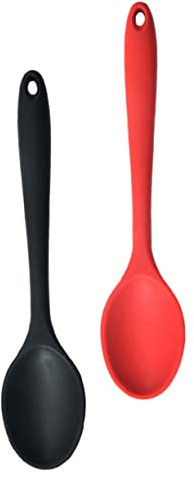 Garneck 4 Pièces cuillère en silicone cuillères à soupe cuillères de cuisine louche à soupe de cuisine cuillère à soupe japonaise cuillères à salade ustensiles de cuisine outil